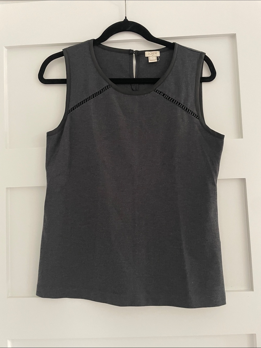 J Crew black sleeveless top